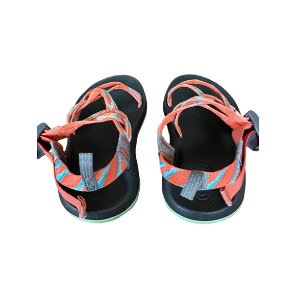 Chaco Z1 EcoTread Kids Sandal Waterproof Sports Orange Blue Straps SZ 3 - Picture 2 of 8